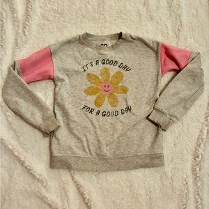 SO Gray and Pink Girls  Sweatshirt. It’s a good day for a good day